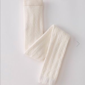 NWT Hanna Andersson White Footless Tights